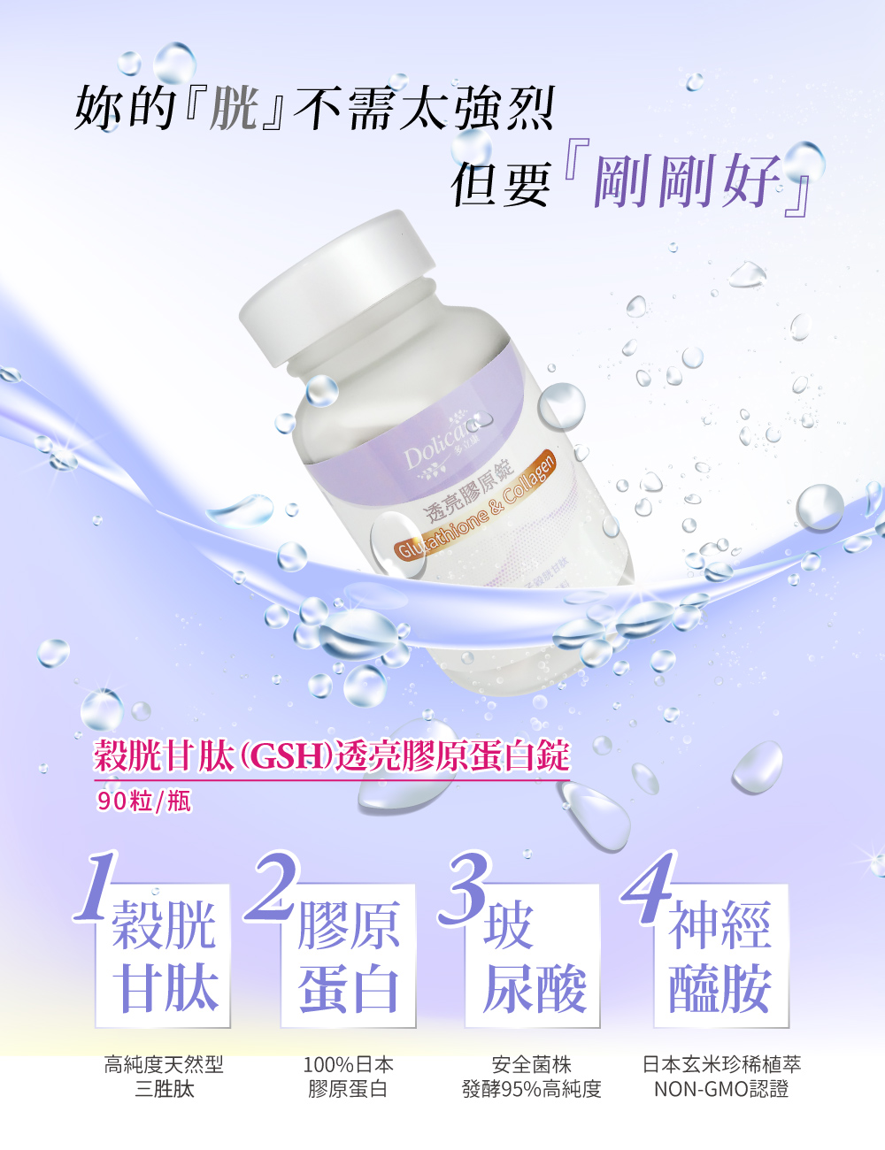 多立康穀胱甘肽透亮膠原蛋白錠